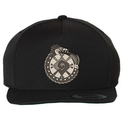Quetzalcoatl Ouroboros Aztec Ancient Mayan Inca Toltec Wool Snapback Cap