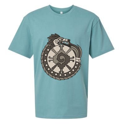 Quetzalcoatl Ouroboros Aztec Ancient Mayan Inca Toltec Sueded Cloud Jersey T-Shirt