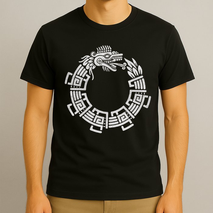 Quetzalcoatl Ouroboros Aztec Serpent Mayan Inca Toltec T-Shirt