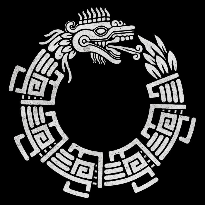 Quetzalcoatl Ouroboros Aztec Serpent Mayan Inca Toltec City Backpack