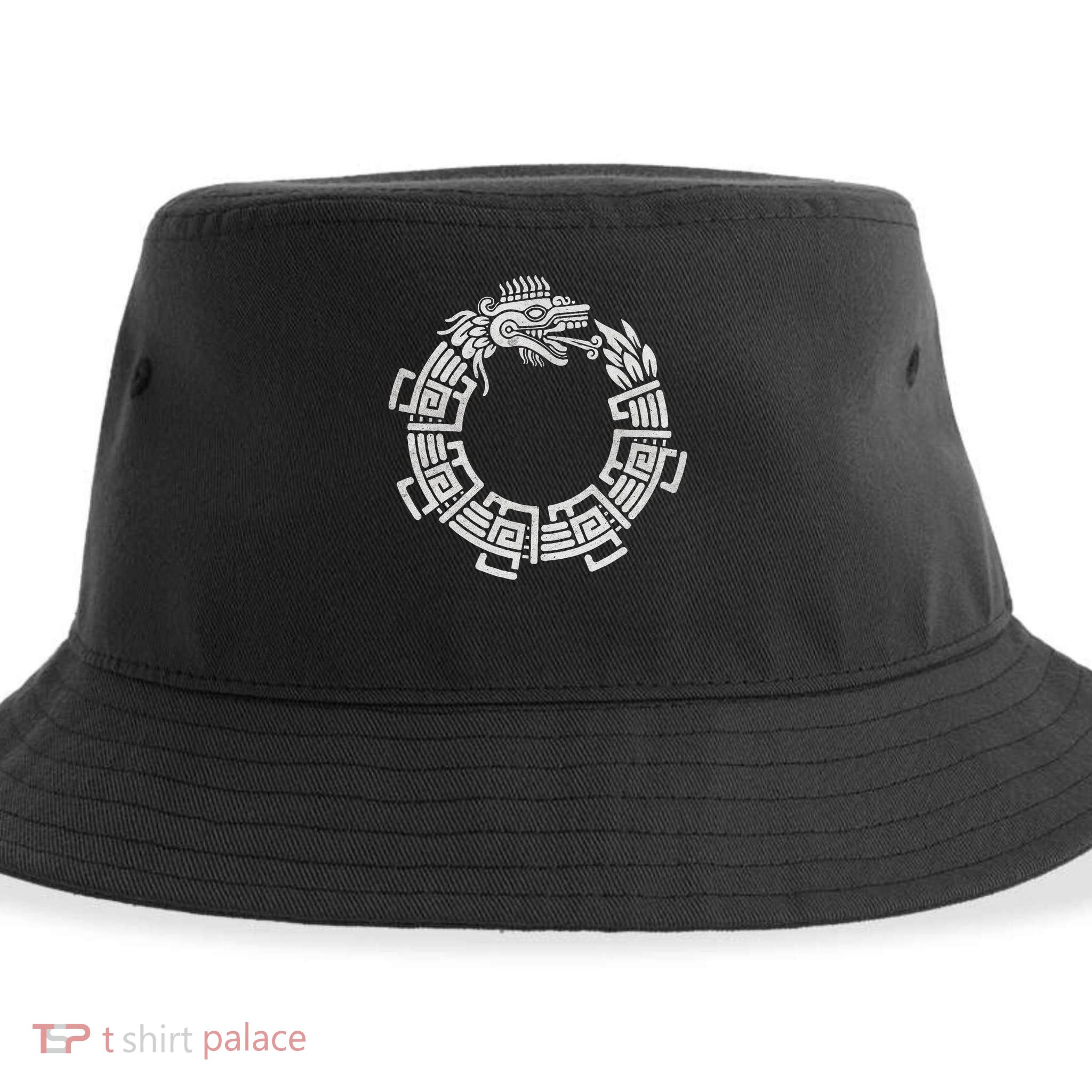 Quetzalcoatl Ouroboros Aztec Serpent Mayan Inca Toltec Sustainable Bucket Hat