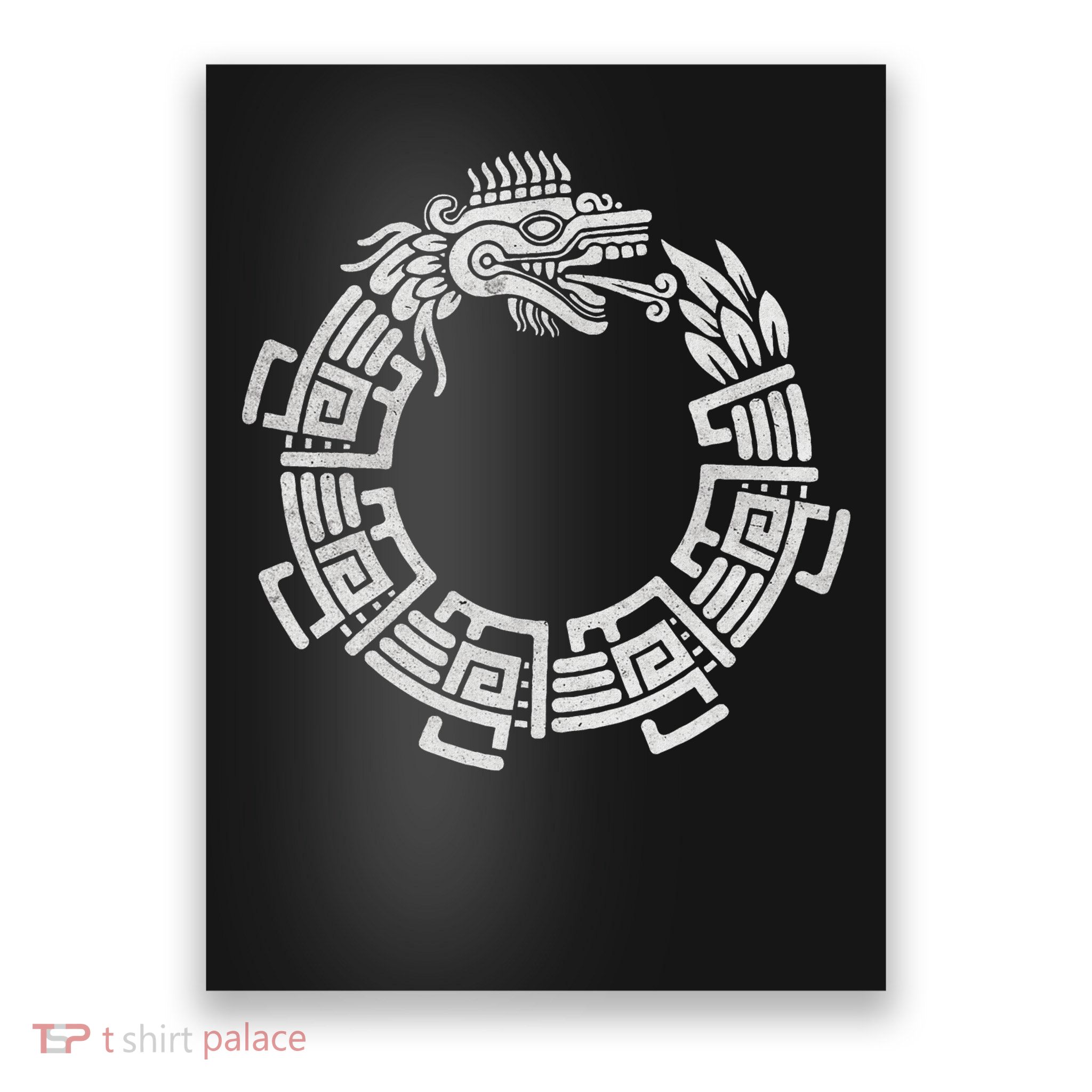 Quetzalcoatl Ouroboros Aztec Serpent Mayan Inca Toltec Poster