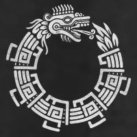 Quetzalcoatl Ouroboros Aztec Serpent Mayan Inca Toltec 25L Jumbo Tote