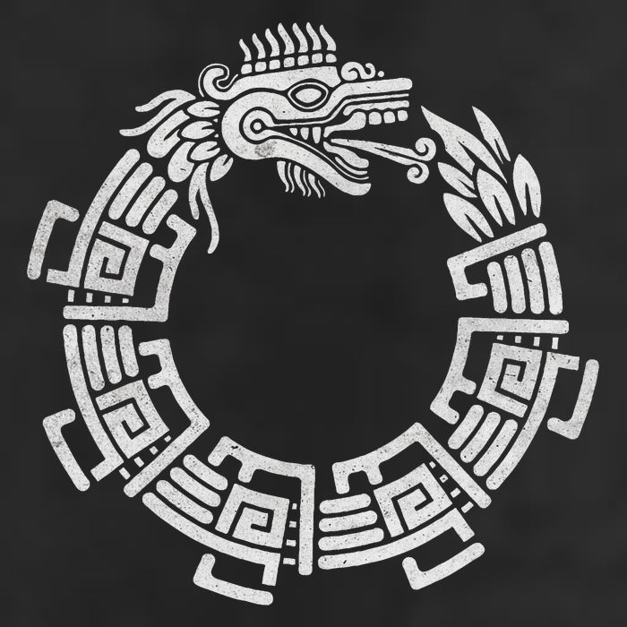 Quetzalcoatl Ouroboros Aztec Serpent Mayan Inca Toltec 25L Jumbo Tote