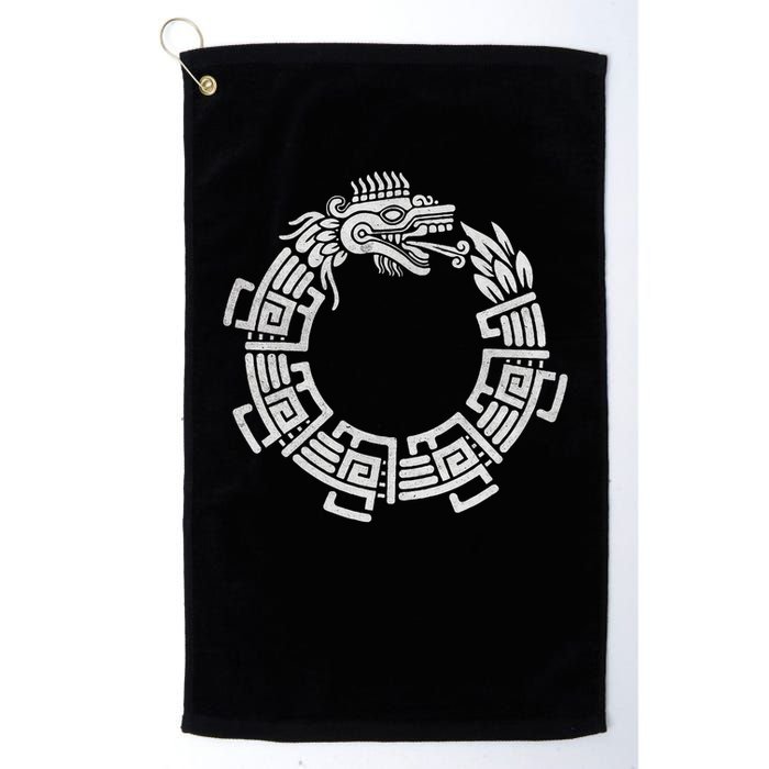 Quetzalcoatl Ouroboros Aztec Serpent Mayan Inca Toltec Golf Towel