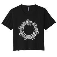 Quetzalcoatl Ouroboros Aztec Serpent Mayan Inca Toltec Crop Top