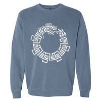 Quetzalcoatl Ouroboros Aztec Serpent Mayan Inca Toltec Garment-Dyed Sweatshirt