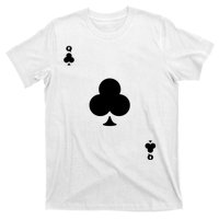 Queen Of Clubs Card Playing Card Poker Costume Card T-Shirt