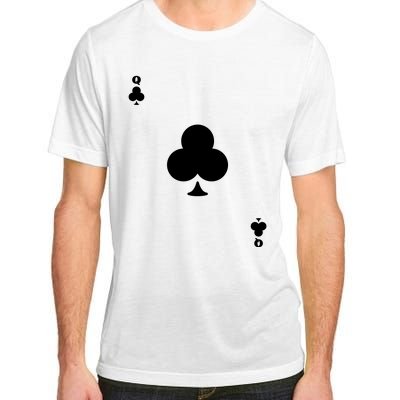 Queen Of Clubs Card Playing Card Poker Costume Card Adult ChromaSoft Performance T-Shirt