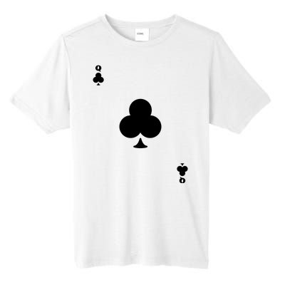 Queen Of Clubs Card Playing Card Poker Costume Card Tall Fusion ChromaSoft Performance T-Shirt