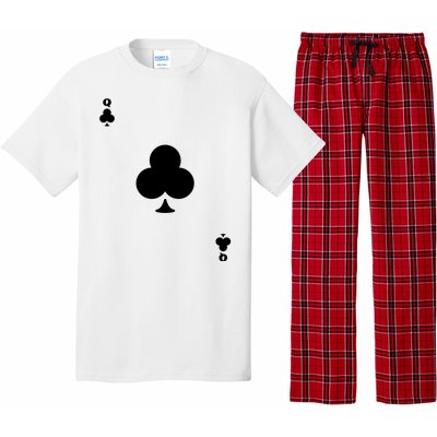 Queen Of Clubs Card Playing Card Poker Costume Card Pajama Set