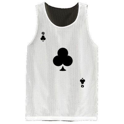 Queen Of Clubs Card Playing Card Poker Costume Card Mesh Reversible Basketball Jersey Tank