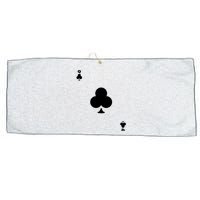 Queen Of Clubs Card Playing Card Poker Costume Card Large Microfiber Waffle Golf Towel