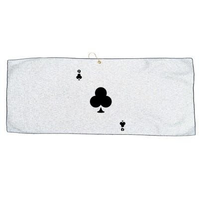 Queen Of Clubs Card Playing Card Poker Costume Card Large Microfiber Waffle Golf Towel