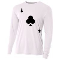 Queen Of Clubs Card Playing Card Poker Costume Card Cooling Performance Long Sleeve Crew