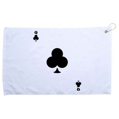 Queen Of Clubs Card Playing Card Poker Costume Card Grommeted Golf Towel