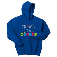 Queen Of Donuts Sprinkles Rainbow Donutholic Art Cool Gift Kids Hoodie