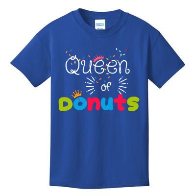 Queen Of Donuts Sprinkles Rainbow Donutholic Art Cool Gift Kids T-Shirt