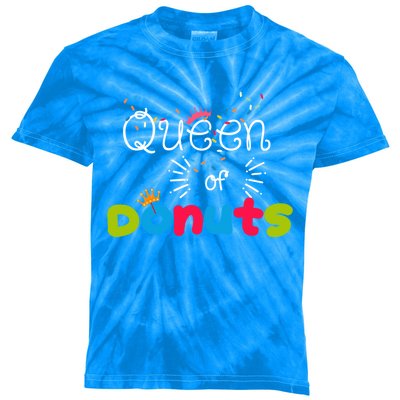 Queen Of Donuts Sprinkles Rainbow Donutholic Art Cool Gift Kids Tie-Dye T-Shirt