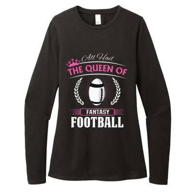 Queen Of Fantasy Football Funny Womens Fantasy Football Womens CVC Long Sleeve Shirt