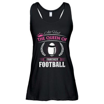 Queen Of Fantasy Football Funny Womens Fantasy Football Ladies Essential Flowy Tank