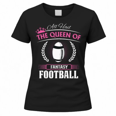 Queen Of Fantasy Football Funny Womens Fantasy Football Women's T-Shirt