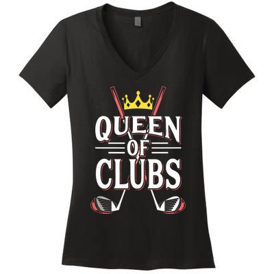 Queen Of Golf Club Tank Top Women's V-Neck T-Shirt