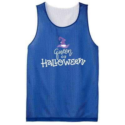 Queen Of Halloween Witches Hat Cool Gift Mesh Reversible Basketball Jersey Tank