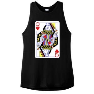 Queen Of Hearts Playing Cards Halloween Costume Casino Easy Great Gift Ladies PosiCharge Tri-Blend Wicking Tank