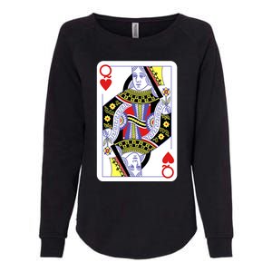 Queen Of Hearts Playing Cards Halloween Costume Casino Easy Great Gift Womens California Wash Sweatshirt