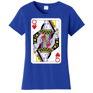 Queen Of Hearts Playing Cards Halloween Costume Casino Easy Great Gift Women's T-Shirt