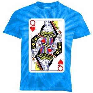 Queen Of Hearts Playing Cards Halloween Costume Casino Easy Great Gift Kids Tie-Dye T-Shirt