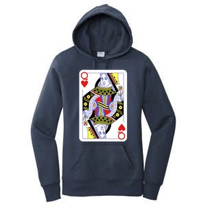 Queen Of Hearts Playing Cards Halloween Costume Casino Easy Great Gift Women's Pullover Hoodie