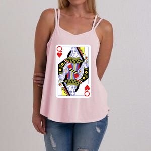 Queen Of Hearts Playing Cards Halloween Costume Casino Easy Great Gift Women's Strappy Tank