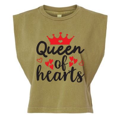 Queen Of Hearts, Wedding, Romantic, Valentine White Garment-Dyed Women's Muscle Tee