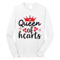 Queen Of Hearts, Wedding, Romantic, Valentine White Long Sleeve Shirt