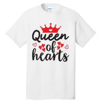 Queen Of Hearts, Wedding, Romantic, Valentine White Tall T-Shirt