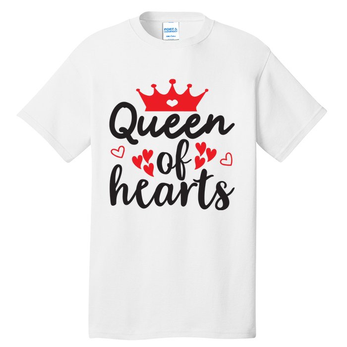 Queen Of Hearts, Wedding, Romantic, Valentine White Tall T-Shirt