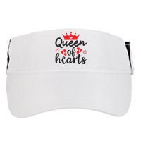 Queen Of Hearts, Wedding, Romantic, Valentine White Adult Drive Performance Visor