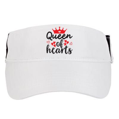 Queen Of Hearts, Wedding, Romantic, Valentine White Adult Drive Performance Visor