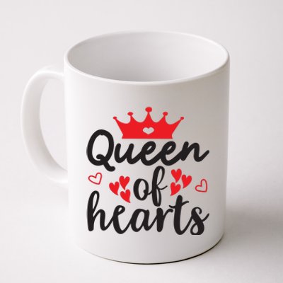 Queen Of Hearts, Wedding, Romantic, Valentine White Coffee Mug