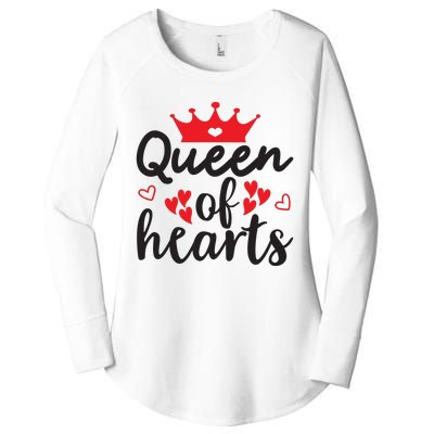 Queen Of Hearts, Wedding, Romantic, Valentine White Women's Perfect Tri Tunic Long Sleeve Shirt