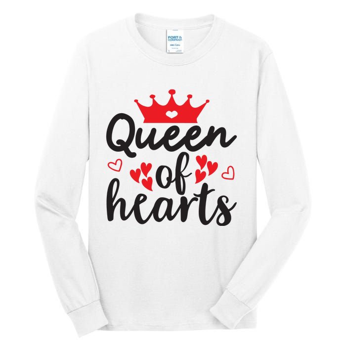 Queen Of Hearts, Wedding, Romantic, Valentine White Tall Long Sleeve T-Shirt