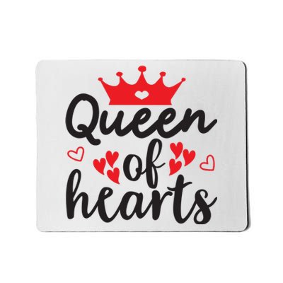 Queen Of Hearts, Wedding, Romantic, Valentine White Mousepad