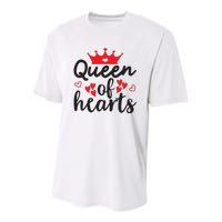 Queen Of Hearts, Wedding, Romantic, Valentine White Youth Performance Sprint T-Shirt