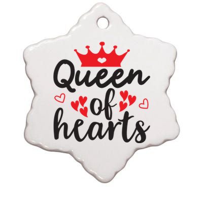 Queen Of Hearts, Wedding, Romantic, Valentine White Ceramic Star Ornament