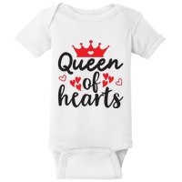 Queen Of Hearts, Wedding, Romantic, Valentine White Baby Bodysuit