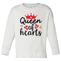 Queen Of Hearts, Wedding, Romantic, Valentine White Toddler Long Sleeve Shirt