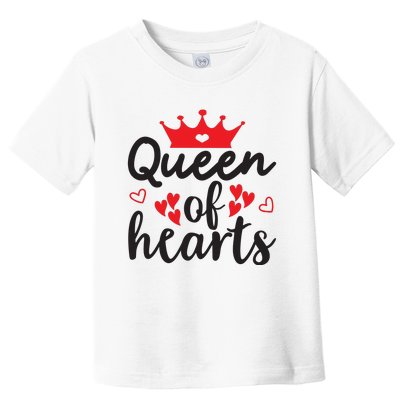 Queen Of Hearts, Wedding, Romantic, Valentine White Toddler T-Shirt