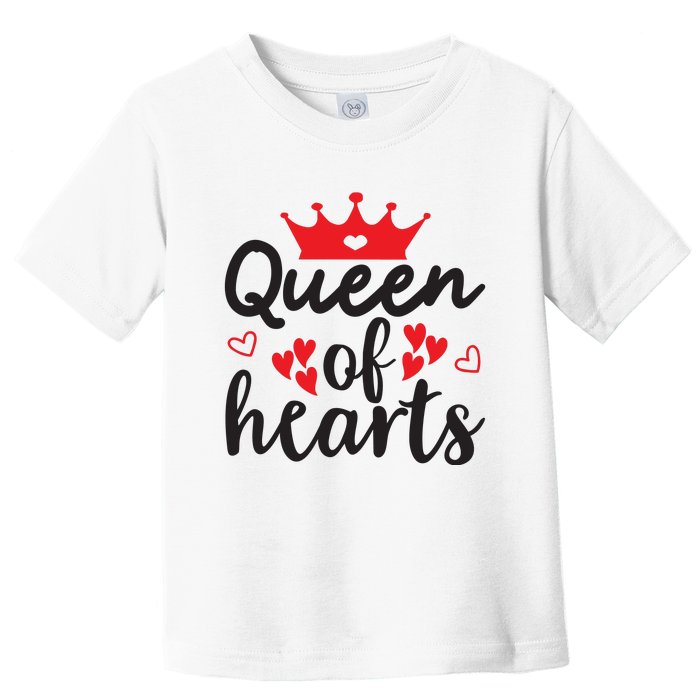 Queen Of Hearts, Wedding, Romantic, Valentine White Toddler T-Shirt